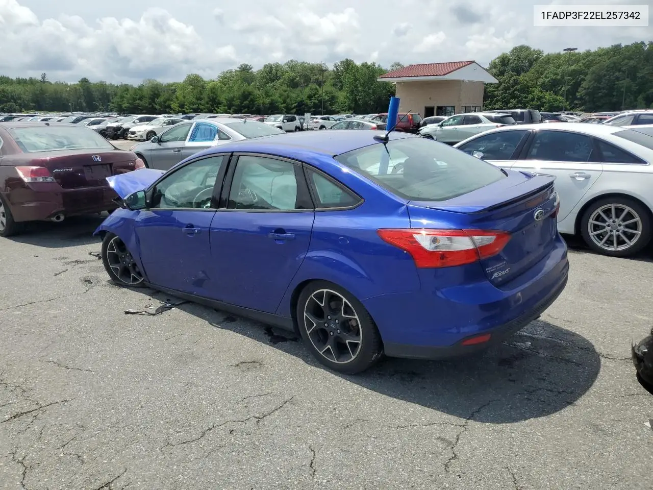 2014 Ford Focus Se VIN: 1FADP3F22EL257342 Lot: 61634055