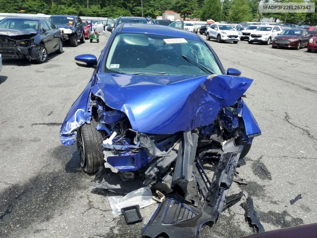 2014 Ford Focus Se VIN: 1FADP3F22EL257342 Lot: 61634055