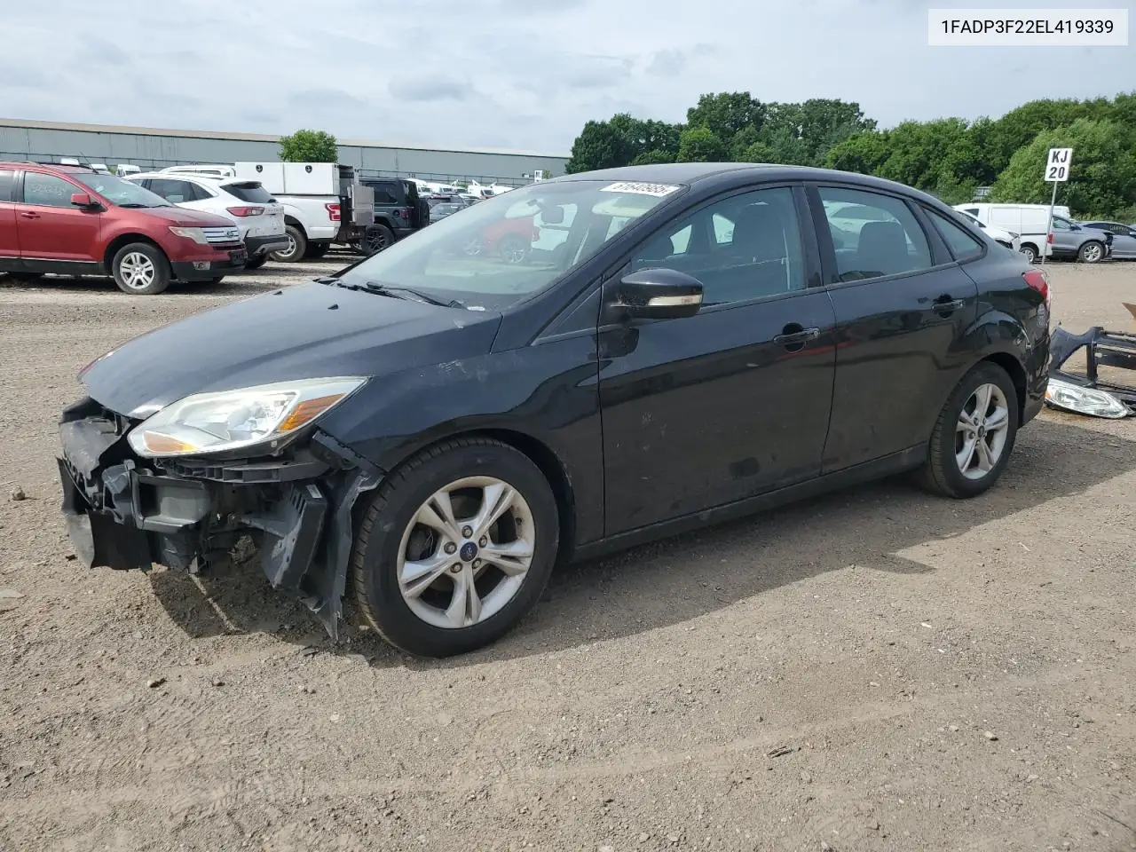2014 Ford Focus Se VIN: 1FADP3F22EL419339 Lot: 61640985
