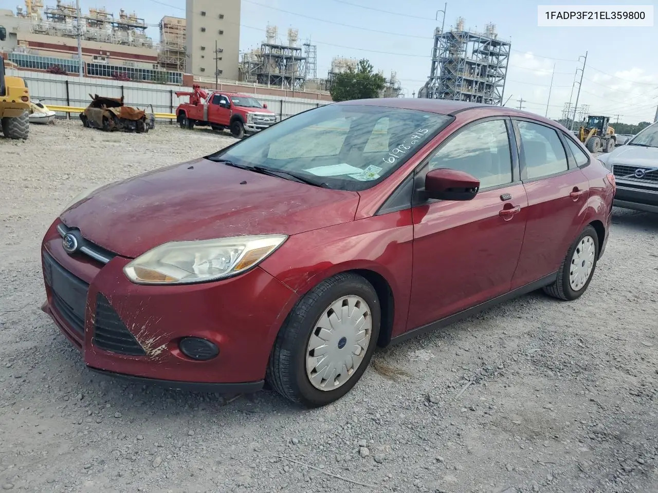 2014 Ford Focus Se VIN: 1FADP3F21EL359800 Lot: 61982415