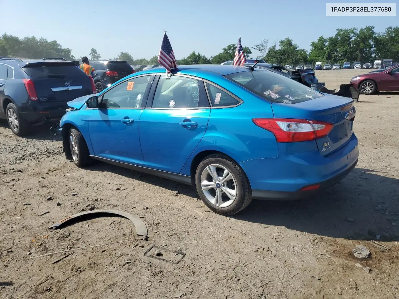 2014 Ford Focus Se VIN: 1FADP3F28EL377680 Lot: 62150425