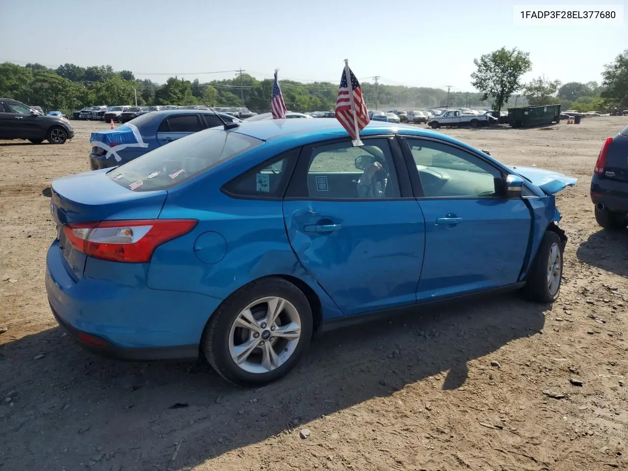 2014 Ford Focus Se VIN: 1FADP3F28EL377680 Lot: 62150425