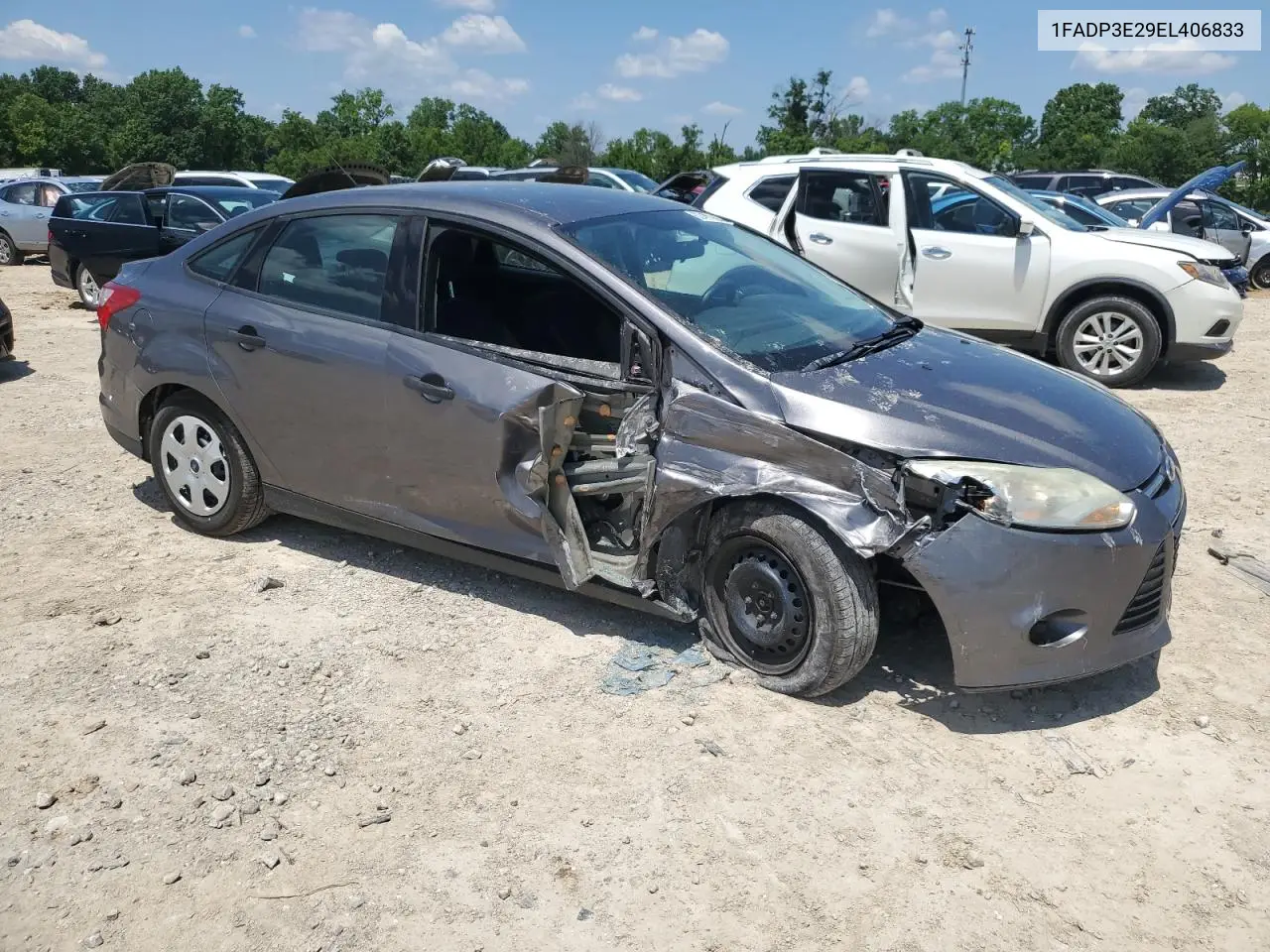 2014 Ford Focus S VIN: 1FADP3E29EL406833 Lot: 62493655