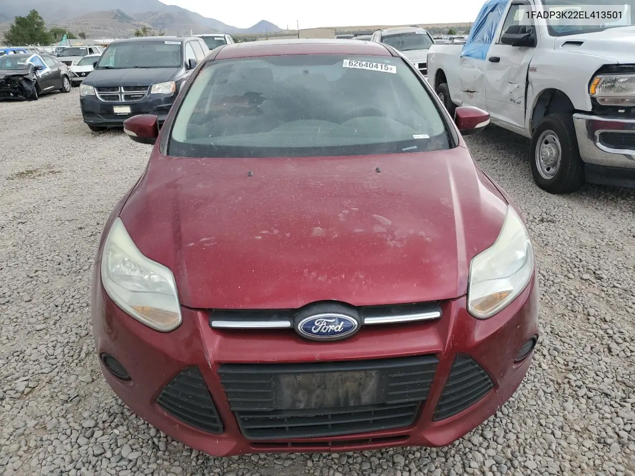 2014 Ford Focus Se VIN: 1FADP3K22EL413501 Lot: 62640415