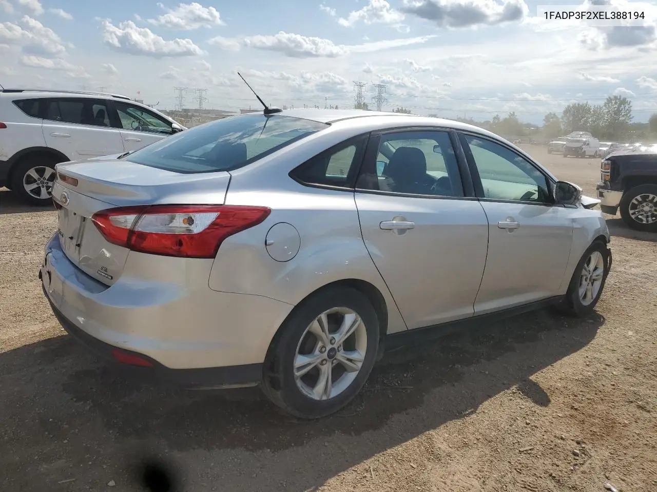 2014 Ford Focus Se VIN: 1FADP3F2XEL388194 Lot: 62767205