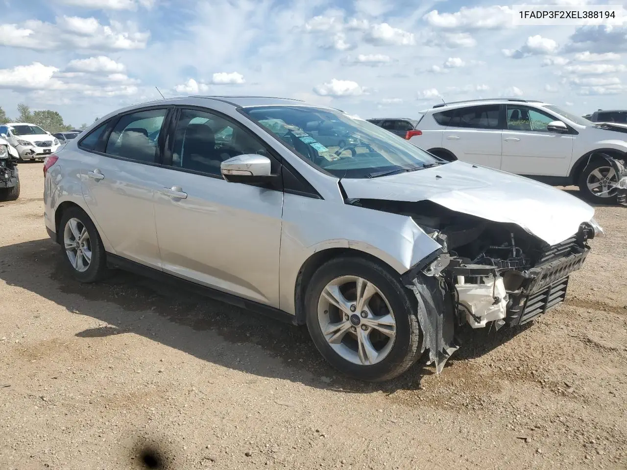 2014 Ford Focus Se VIN: 1FADP3F2XEL388194 Lot: 62767205