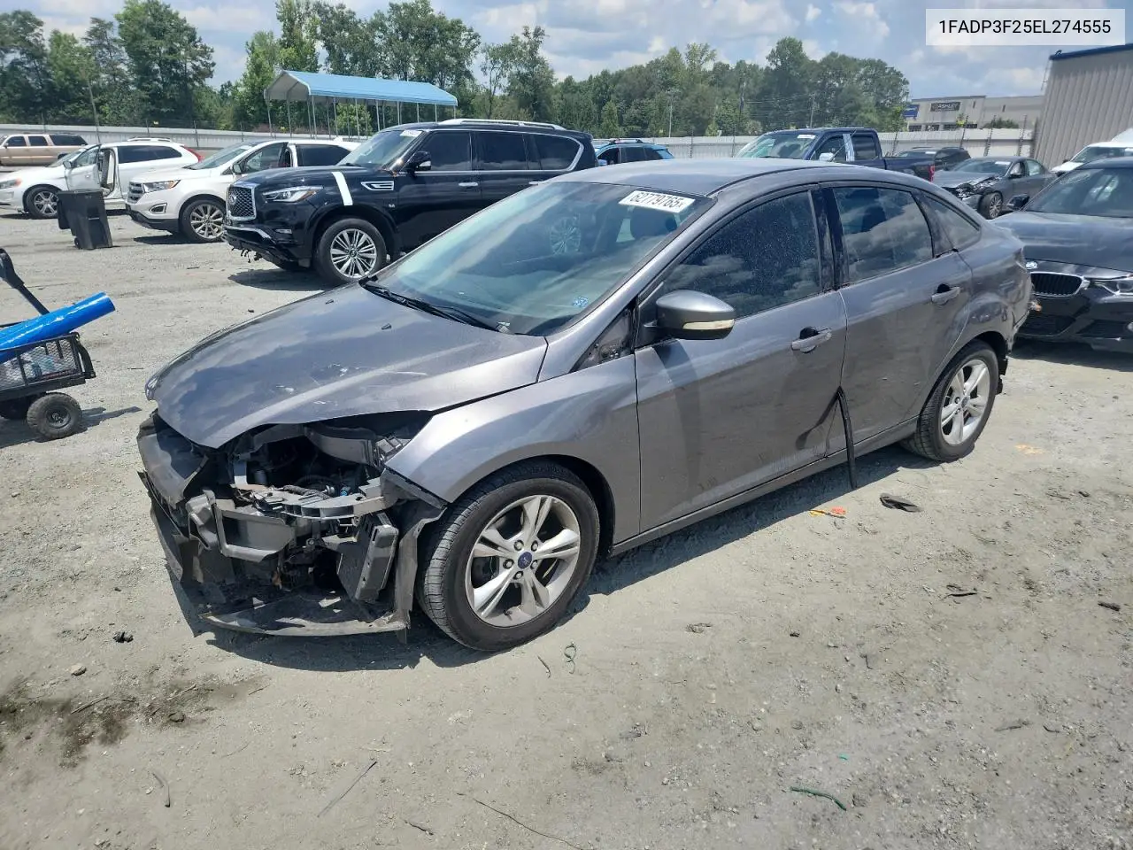 2014 Ford Focus Se VIN: 1FADP3F25EL274555 Lot: 62779765