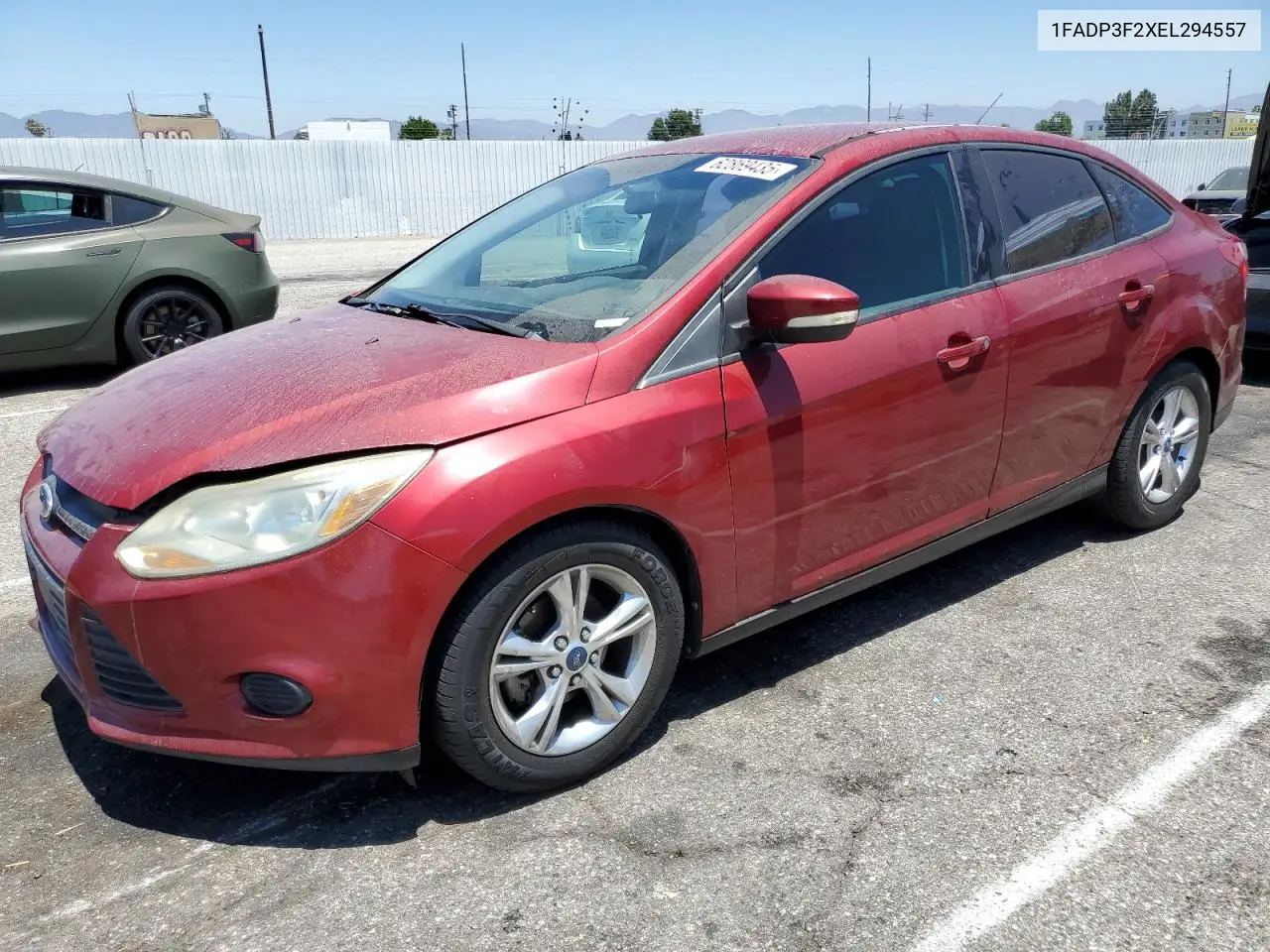 2014 Ford Focus Se VIN: 1FADP3F2XEL294557 Lot: 62869435