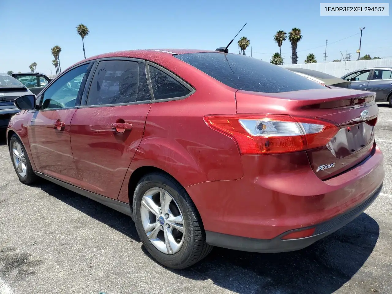 2014 Ford Focus Se VIN: 1FADP3F2XEL294557 Lot: 62869435