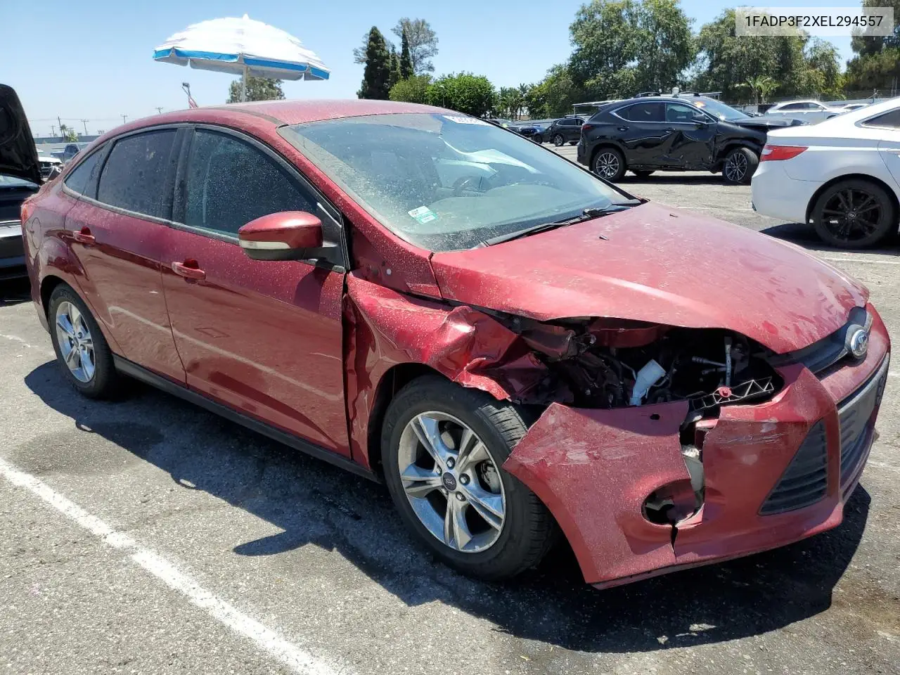 2014 Ford Focus Se VIN: 1FADP3F2XEL294557 Lot: 62869435
