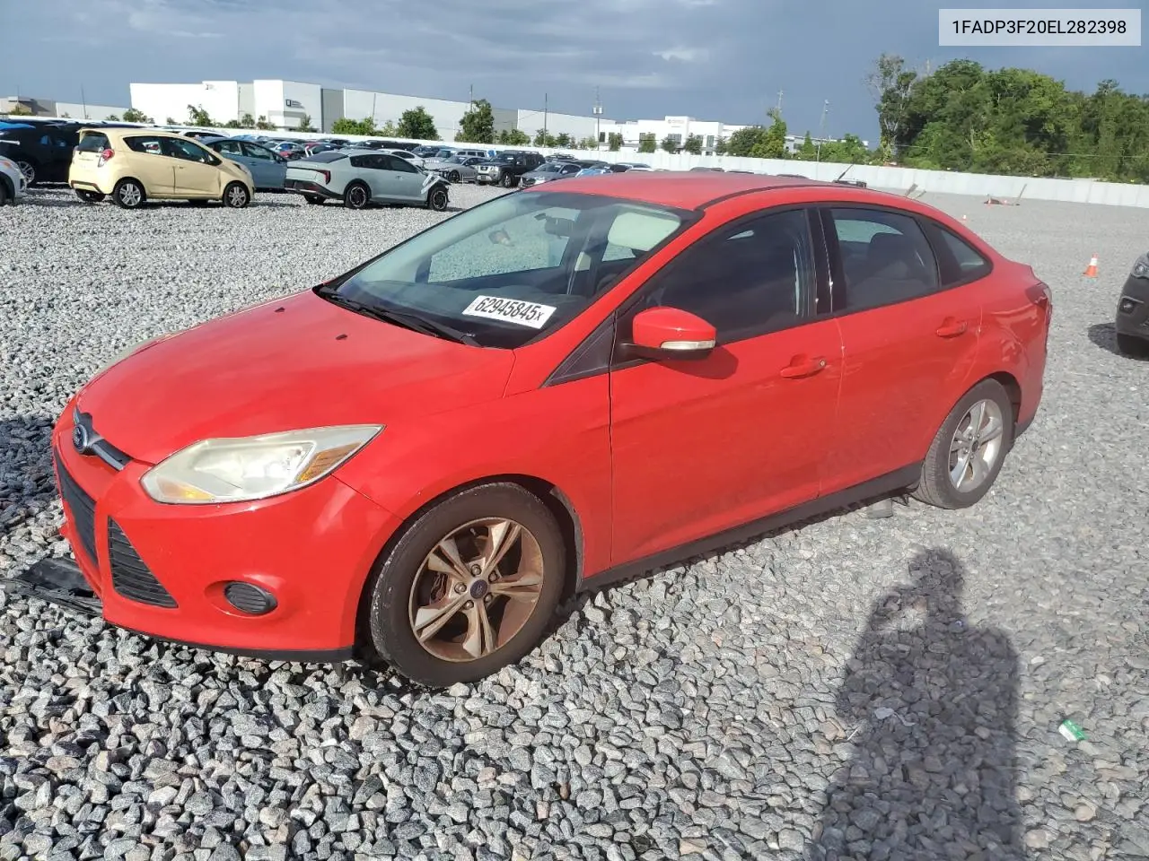 2014 Ford Focus Se VIN: 1FADP3F20EL282398 Lot: 62945845