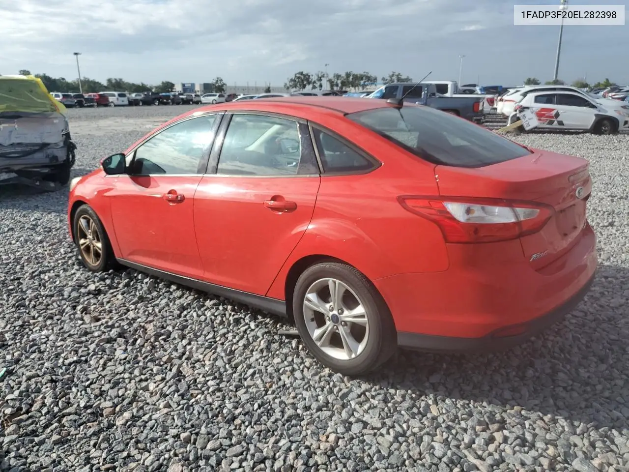 2014 Ford Focus Se VIN: 1FADP3F20EL282398 Lot: 62945845