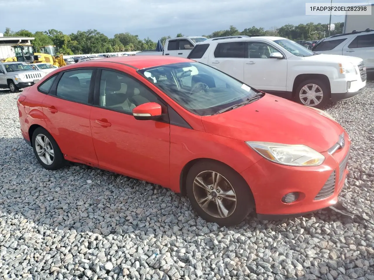 2014 Ford Focus Se VIN: 1FADP3F20EL282398 Lot: 62945845
