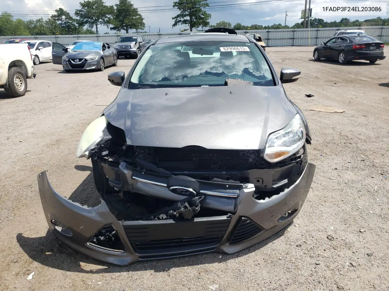 2014 Ford Focus Se VIN: 1FADP3F24EL203086 Lot: 62996615
