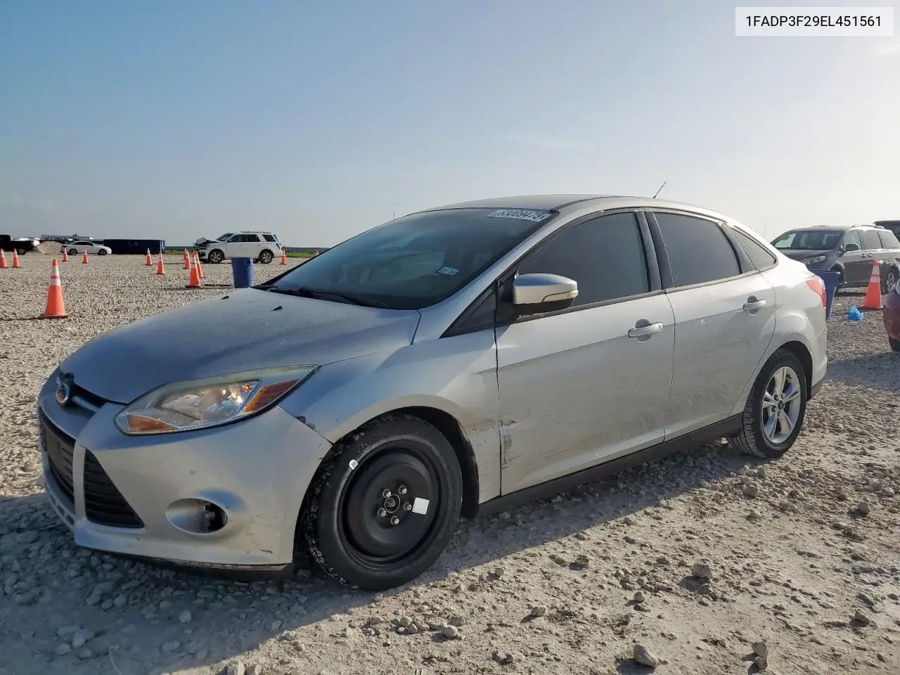 2014 Ford Focus Se VIN: 1FADP3F29EL451561 Lot: 63009475