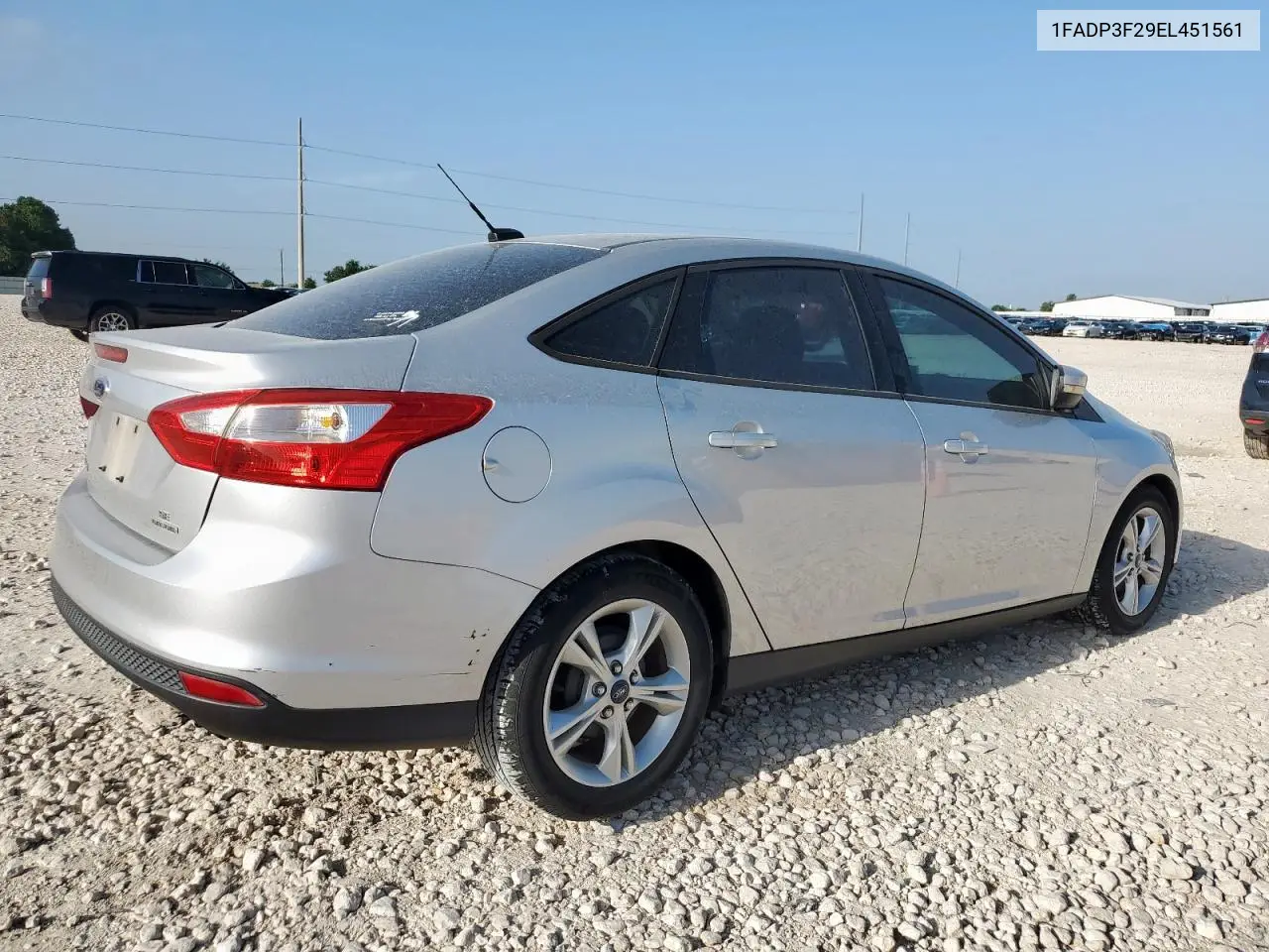 2014 Ford Focus Se VIN: 1FADP3F29EL451561 Lot: 63009475