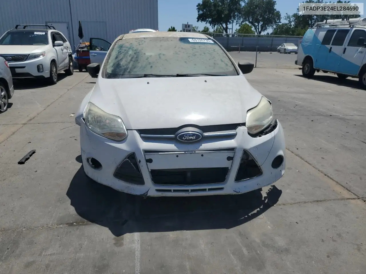 2014 Ford Focus S VIN: 1FADP3E24EL284690 Lot: 63155735