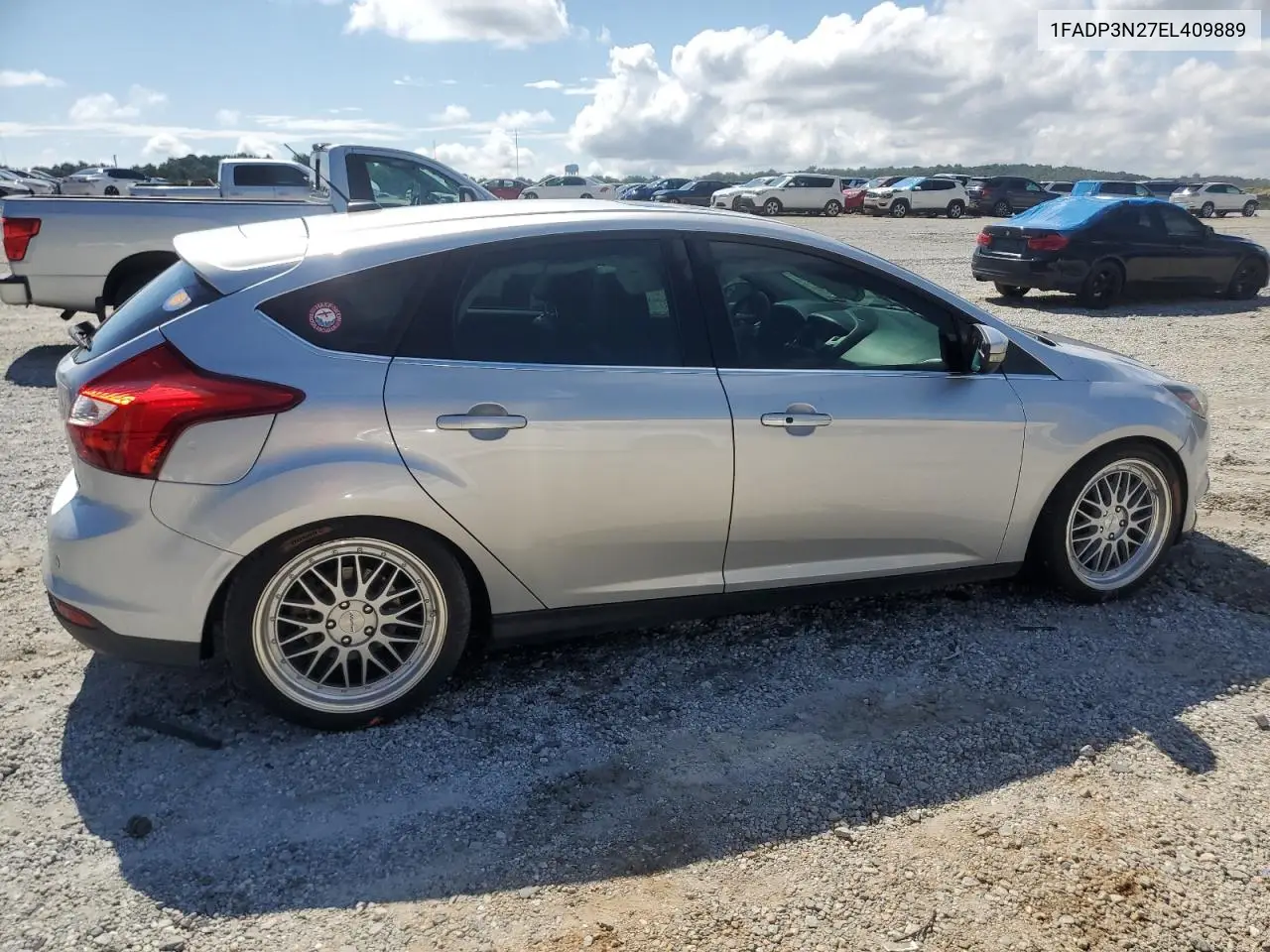 2014 Ford Focus Titanium VIN: 1FADP3N27EL409889 Lot: 63164225