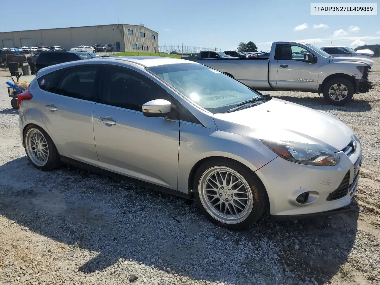 2014 Ford Focus Titanium VIN: 1FADP3N27EL409889 Lot: 63164225