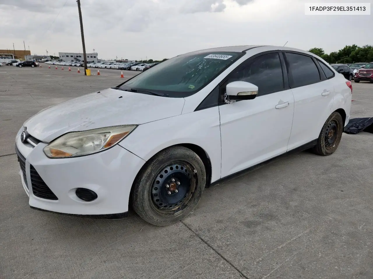 2014 Ford Focus Se VIN: 1FADP3F29EL351413 Lot: 63640655
