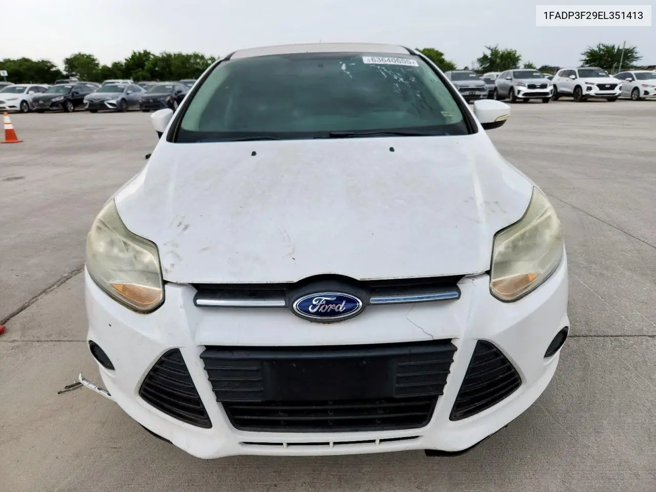 2014 Ford Focus Se VIN: 1FADP3F29EL351413 Lot: 63640655