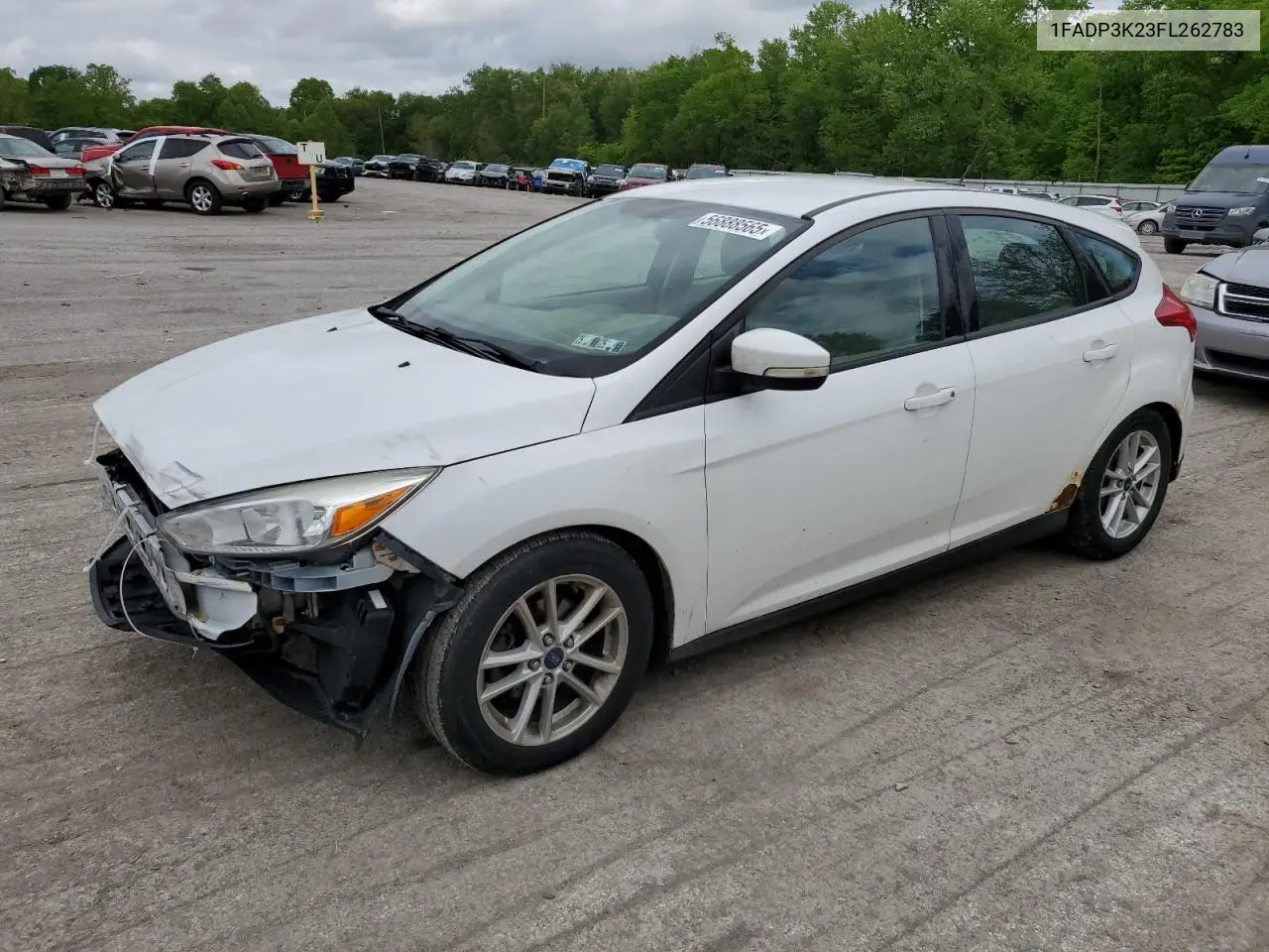 2015 Ford Focus Se VIN: 1FADP3K23FL262783 Lot: 56888565