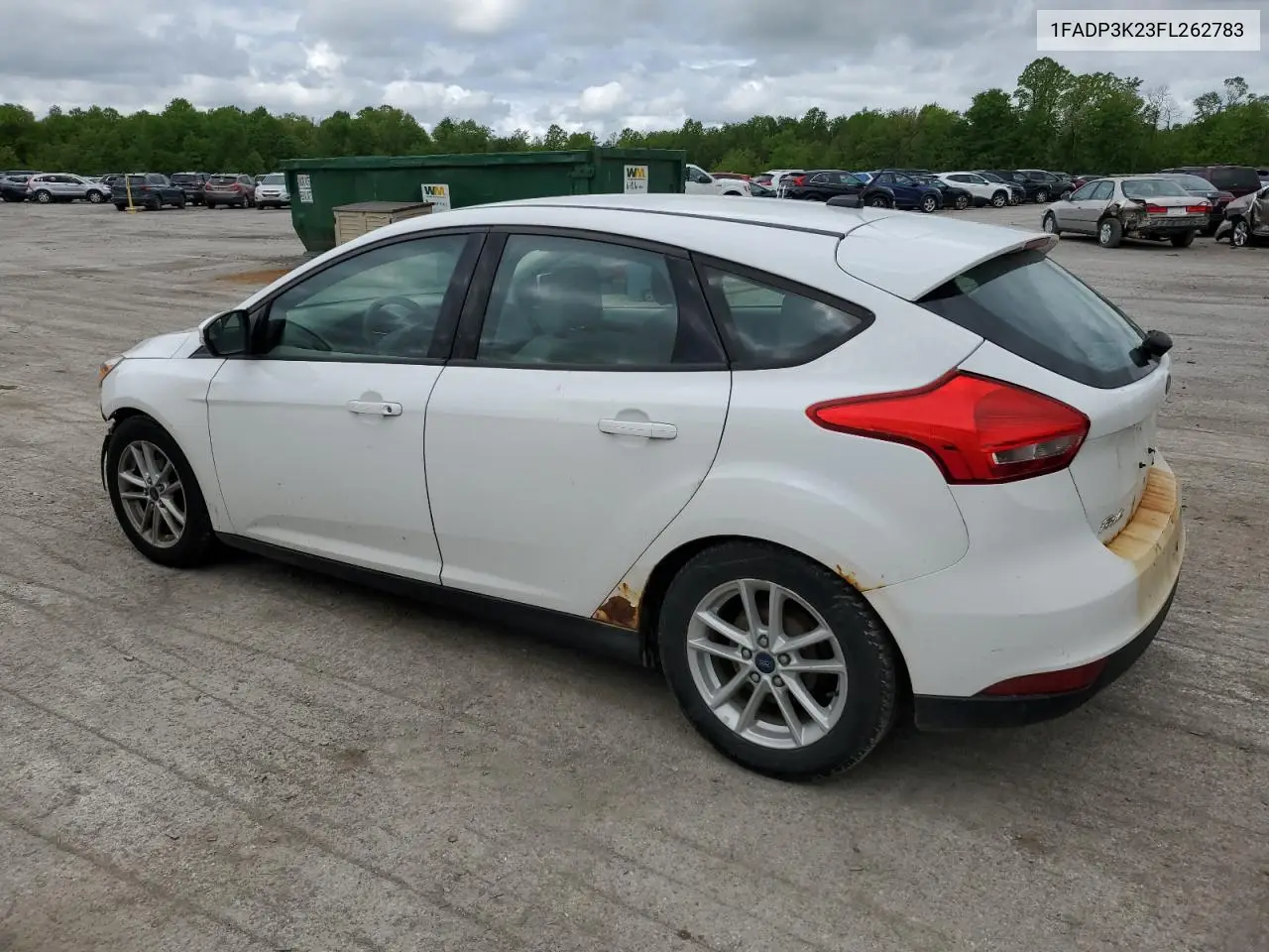 2015 Ford Focus Se VIN: 1FADP3K23FL262783 Lot: 56888565