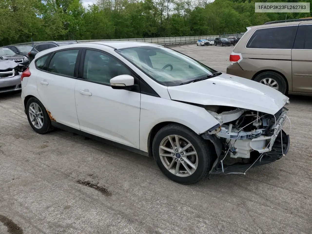 2015 Ford Focus Se VIN: 1FADP3K23FL262783 Lot: 56888565