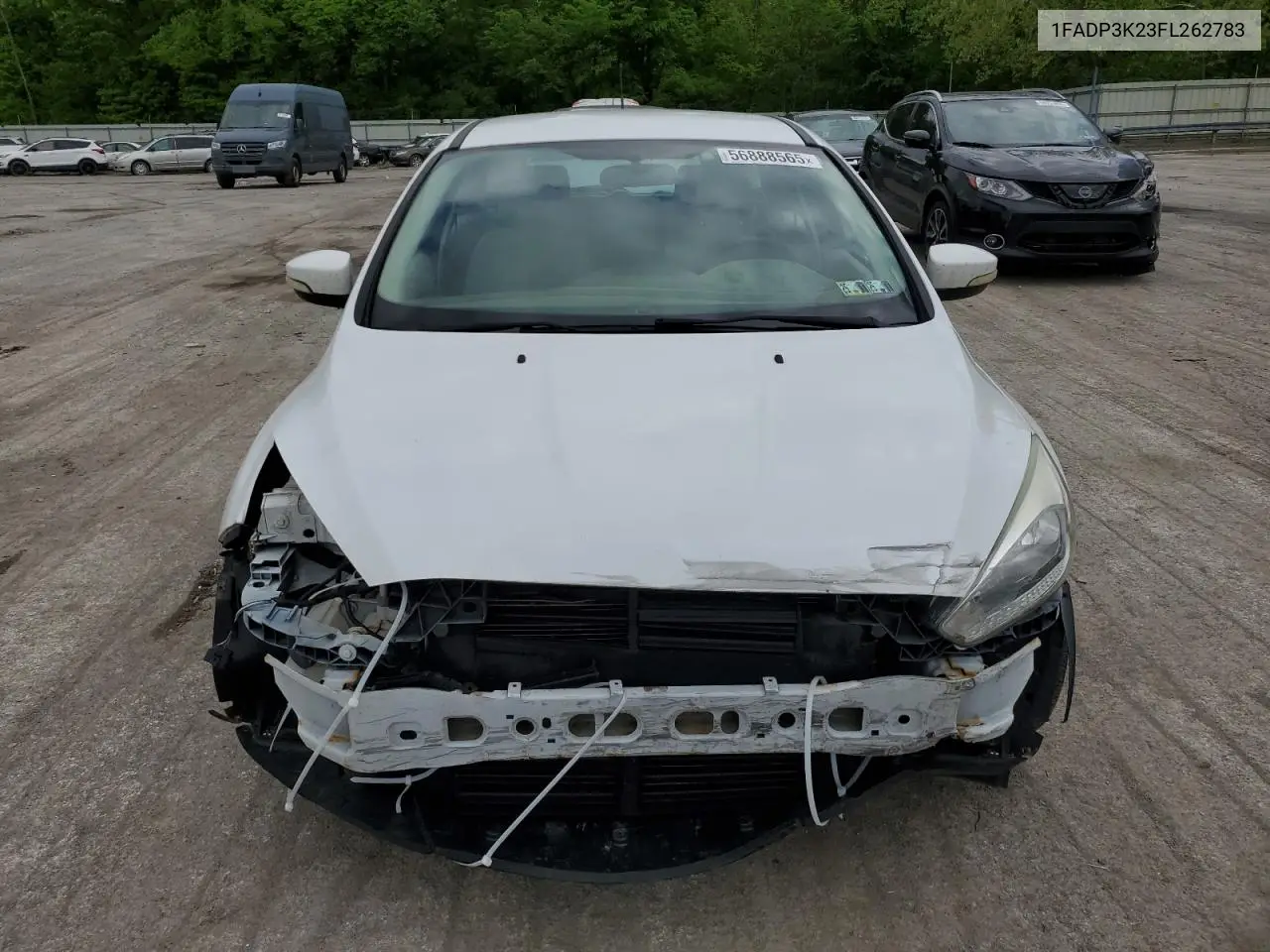 2015 Ford Focus Se VIN: 1FADP3K23FL262783 Lot: 56888565