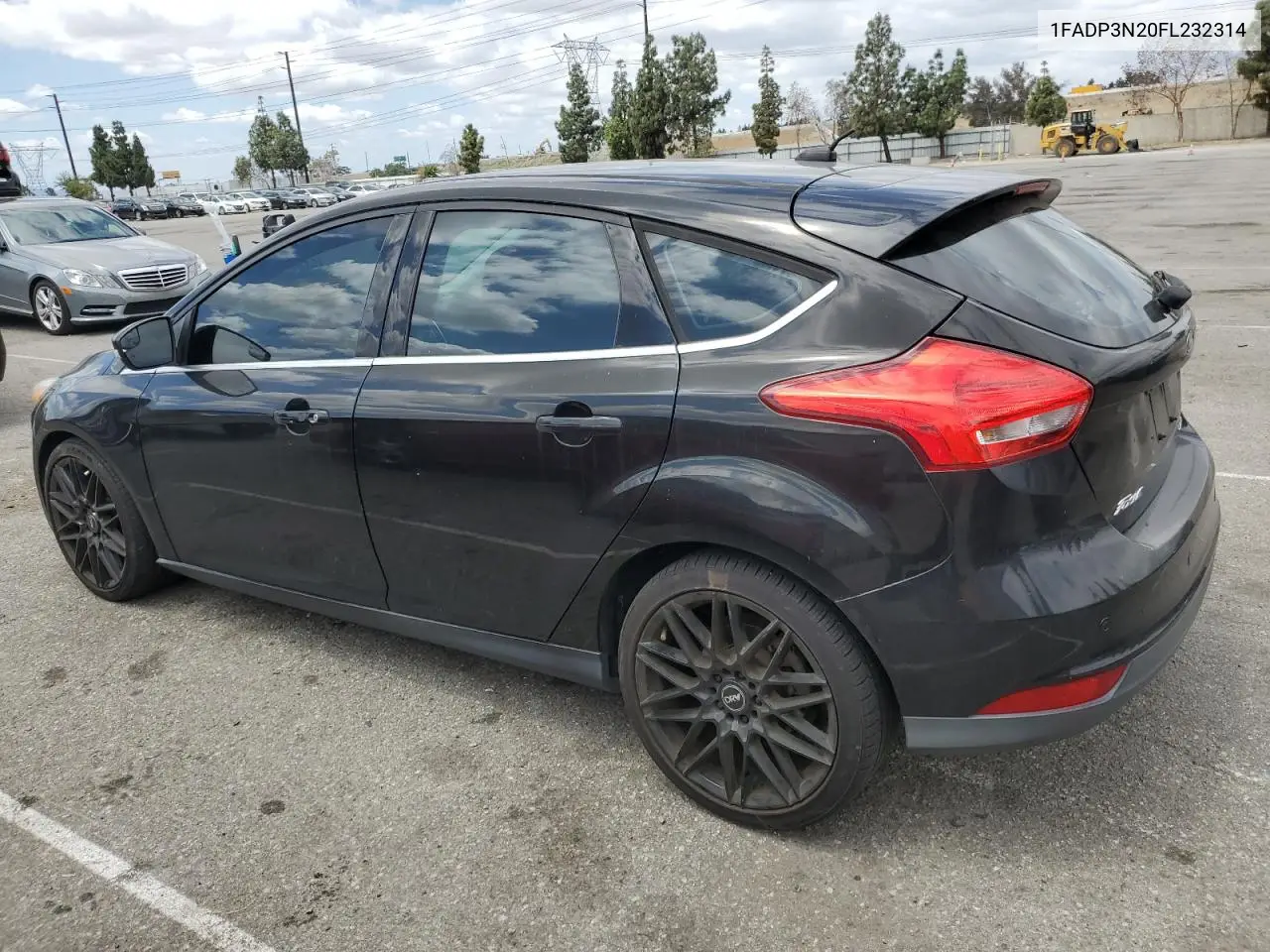 2015 Ford Focus Titanium VIN: 1FADP3N20FL232314 Lot: 56893515