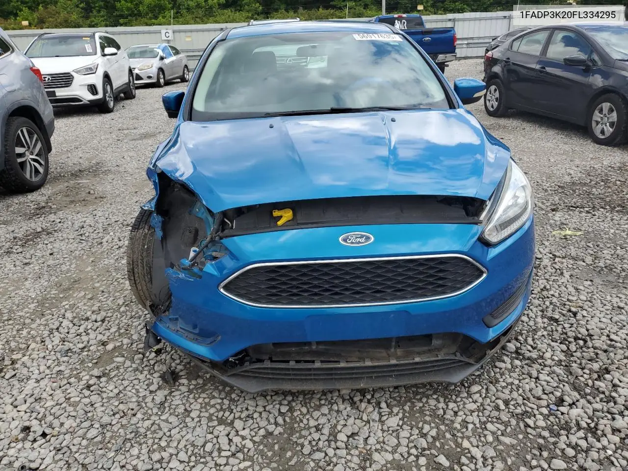 2015 Ford Focus Se VIN: 1FADP3K20FL334295 Lot: 56917635