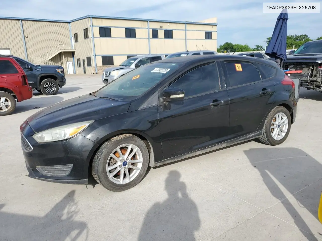 2015 Ford Focus Se VIN: 1FADP3K23FL326708 Lot: 57092575