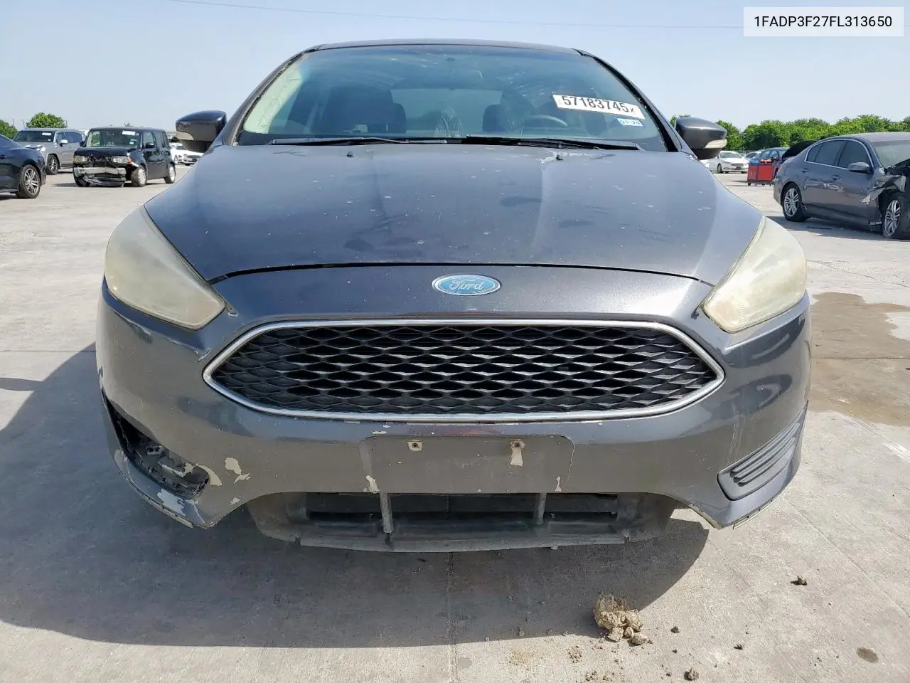 2015 Ford Focus Se VIN: 1FADP3F27FL313650 Lot: 57183745