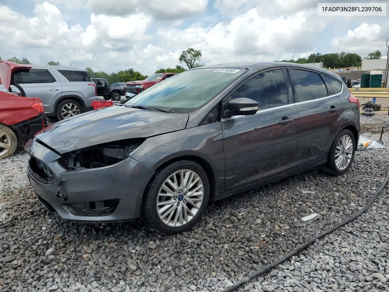 2015 Ford Focus Titanium VIN: 1FADP3N28FL239706 Lot: 62478895