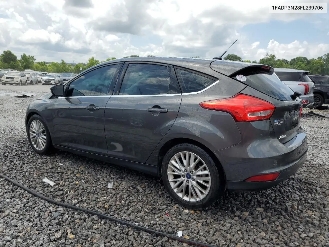 2015 Ford Focus Titanium VIN: 1FADP3N28FL239706 Lot: 62478895