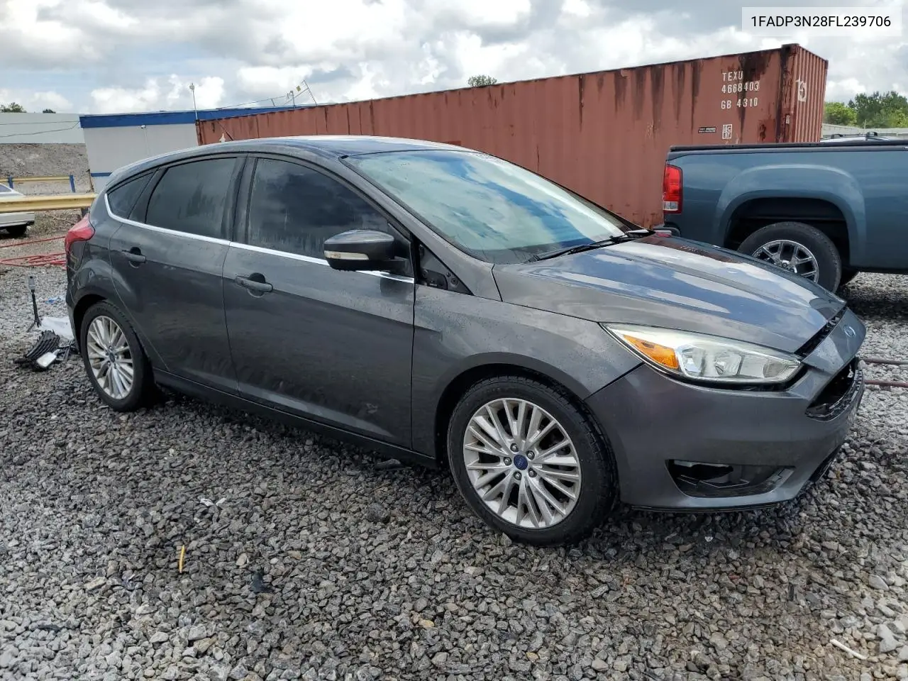 2015 Ford Focus Titanium VIN: 1FADP3N28FL239706 Lot: 62478895