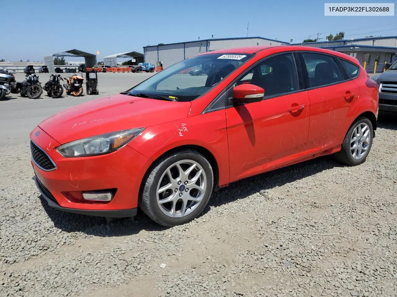 2015 Ford Focus Se VIN: 1FADP3K22FL302688 Lot: 62806535