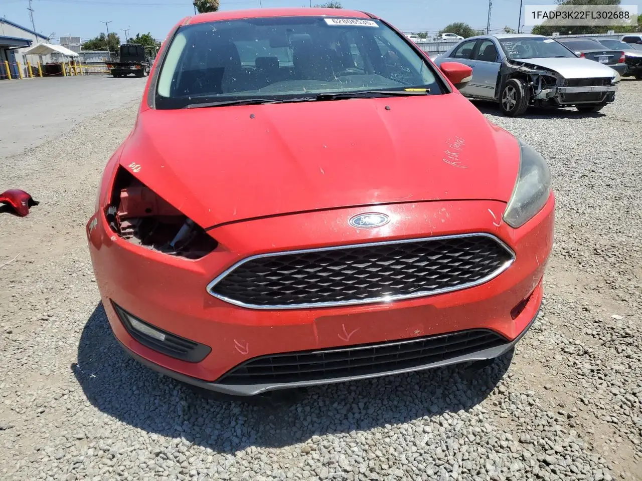 2015 Ford Focus Se VIN: 1FADP3K22FL302688 Lot: 62806535