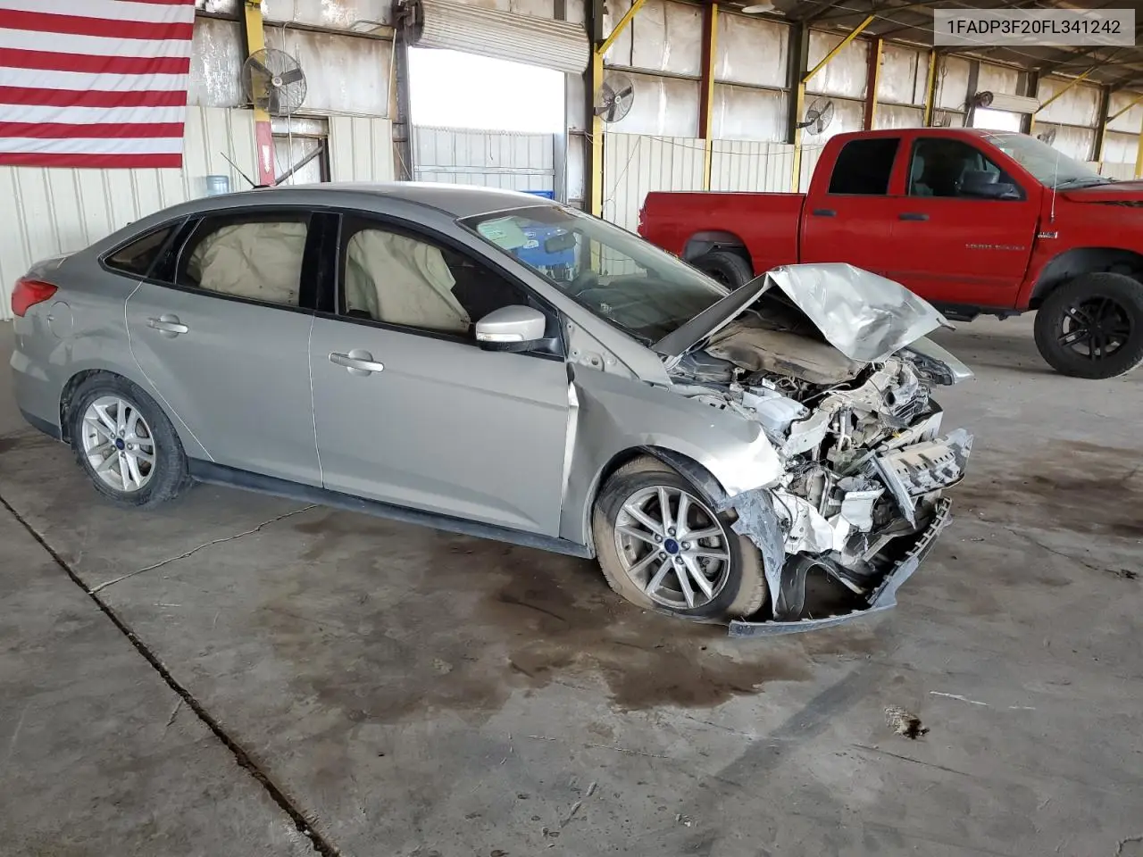 2015 Ford Focus Se VIN: 1FADP3F20FL341242 Lot: 62917745
