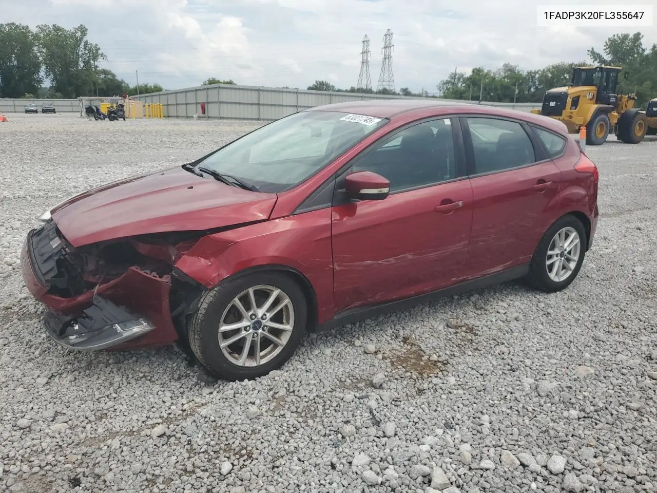 2015 Ford Focus Se VIN: 1FADP3K20FL355647 Lot: 63021245