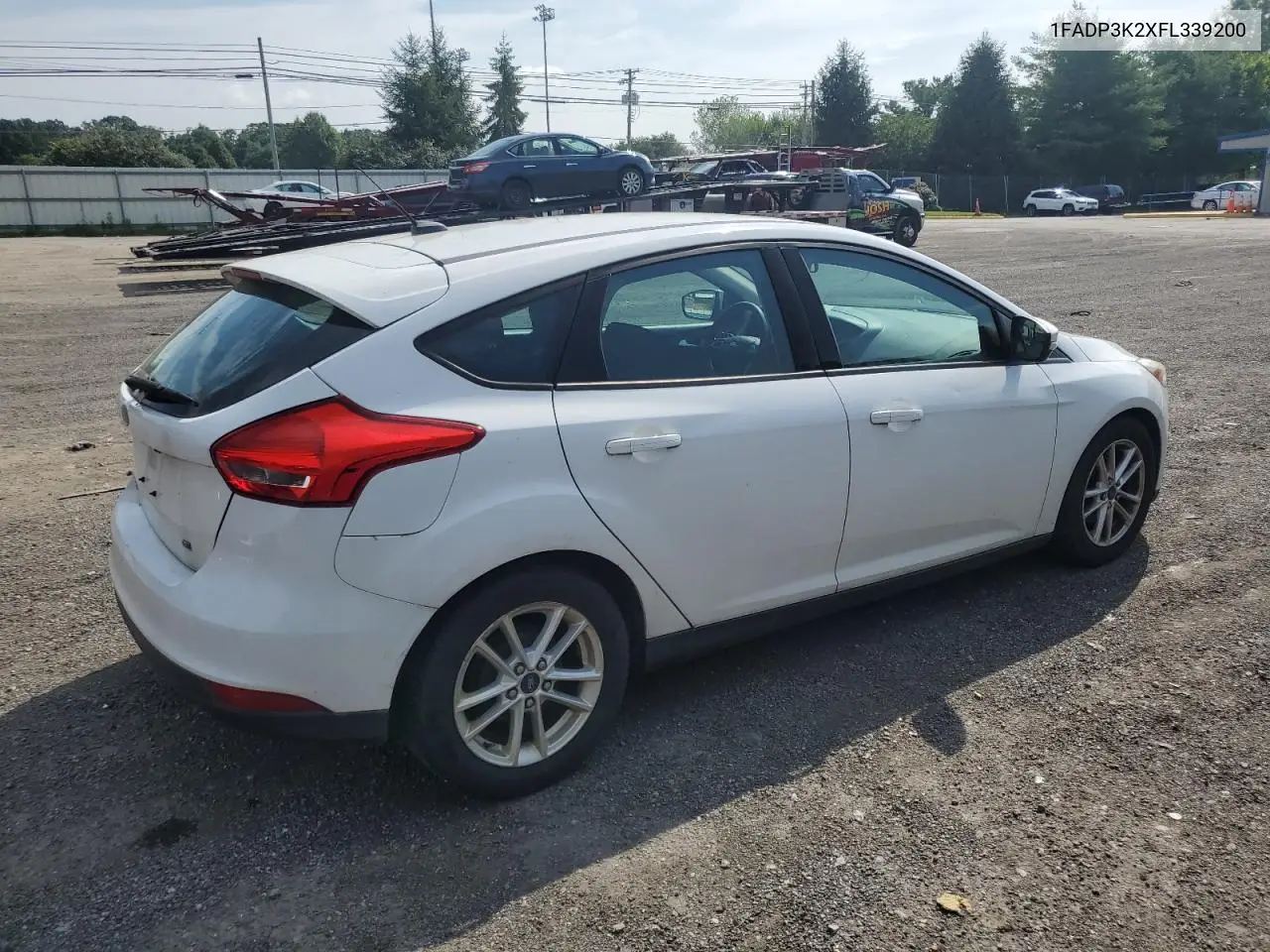 2015 Ford Focus Se VIN: 1FADP3K2XFL339200 Lot: 63175315