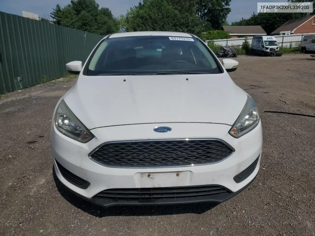 2015 Ford Focus Se VIN: 1FADP3K2XFL339200 Lot: 63175315
