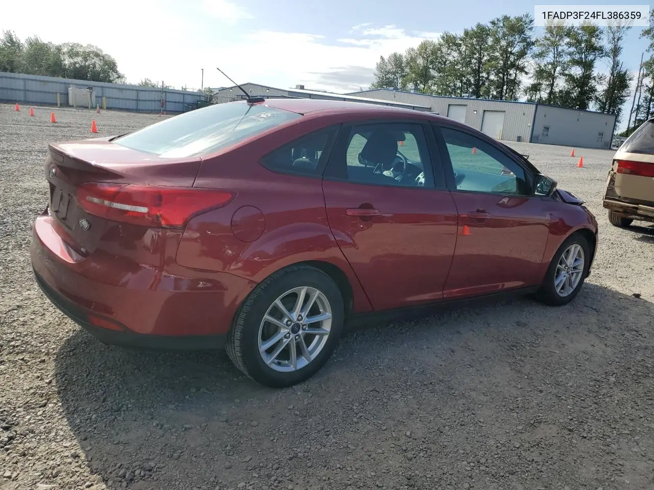 2015 Ford Focus Se VIN: 1FADP3F24FL386359 Lot: 63519185