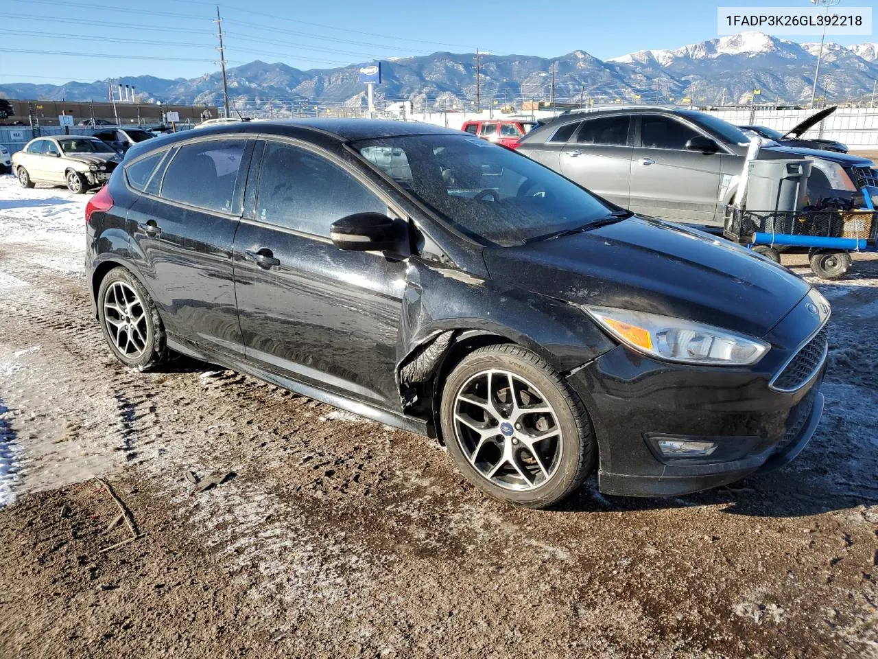 2016 Ford Focus Se VIN: 1FADP3K26GL392218 Lot: 42485195