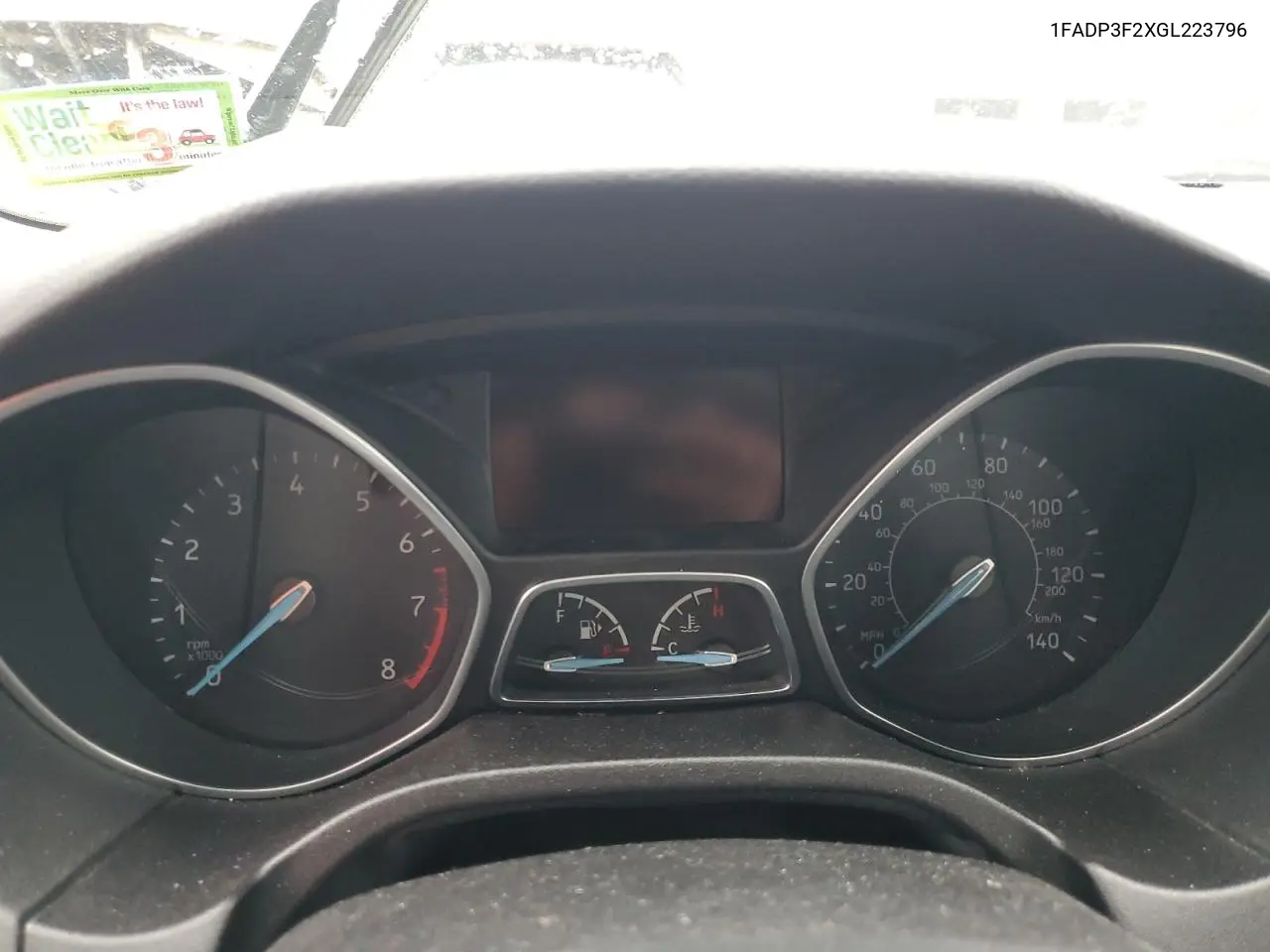 2016 Ford Focus Se VIN: 1FADP3F2XGL223796 Lot: 52567505