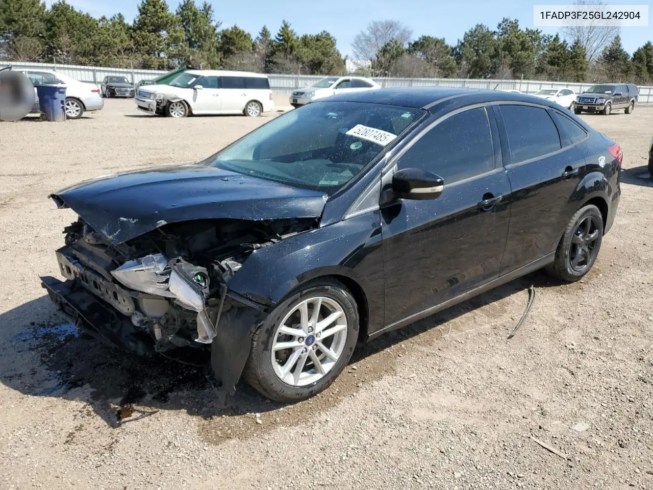 2016 Ford Focus Se VIN: 1FADP3F25GL242904 Lot: 52807485