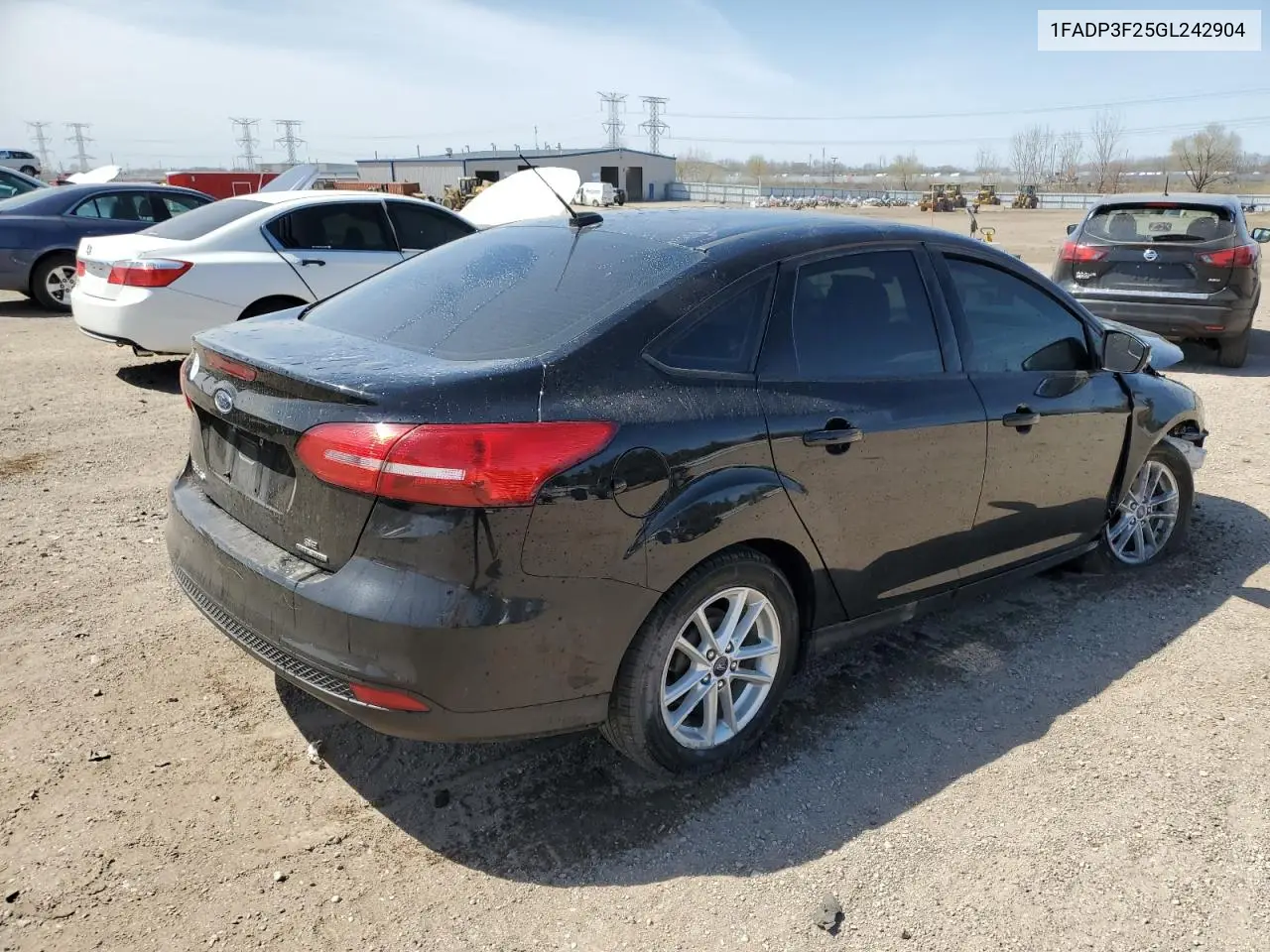 2016 Ford Focus Se VIN: 1FADP3F25GL242904 Lot: 52807485