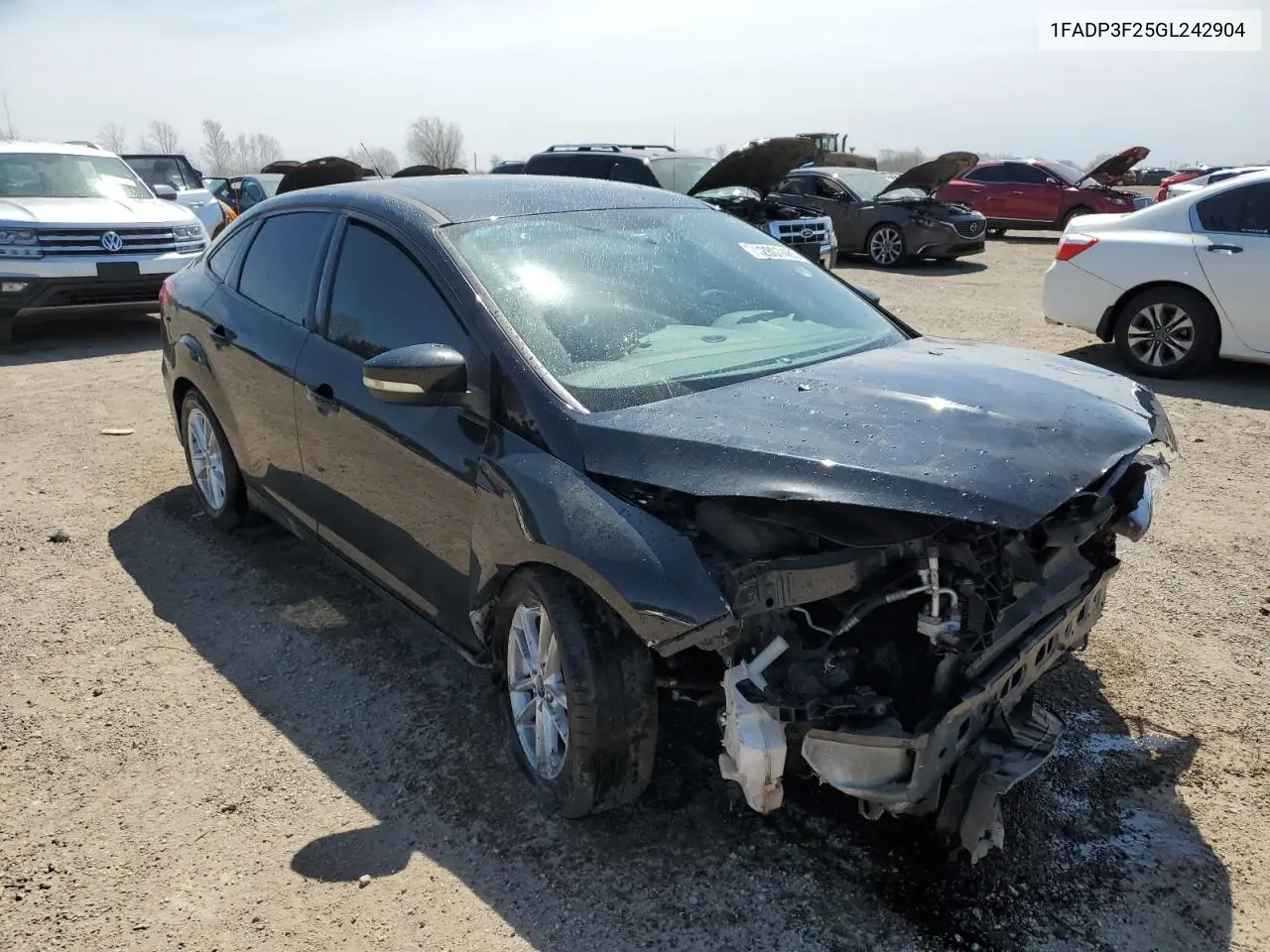 2016 Ford Focus Se VIN: 1FADP3F25GL242904 Lot: 52807485