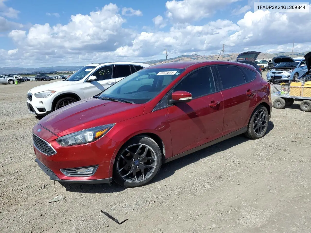 2016 Ford Focus Se VIN: 1FADP3K24GL369844 Lot: 56978635