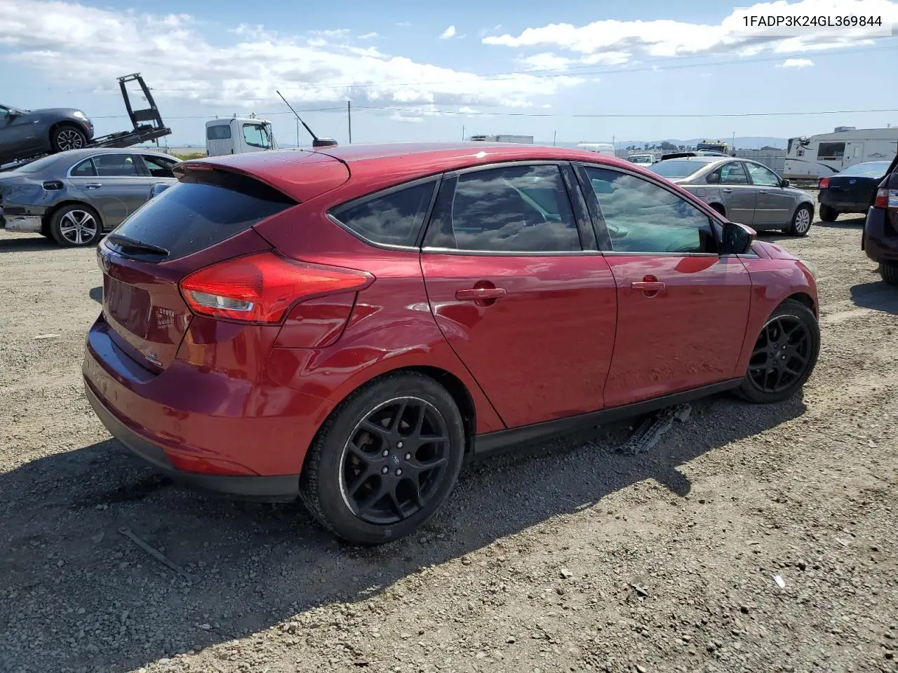 2016 Ford Focus Se VIN: 1FADP3K24GL369844 Lot: 56978635